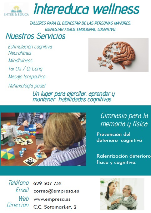 Terapia para el bienestar de las personas mayores